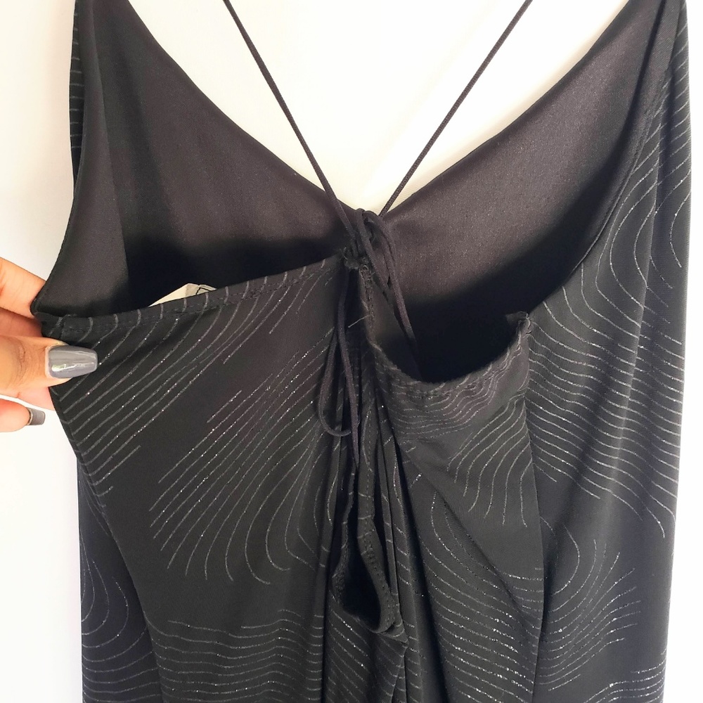 Chesley Black Glitter Detail Dress - Picture 5 of 6